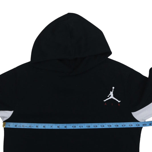 Jordan Boys Black Pullover Hoodie XL Flight Graphic Print Cotton Blend
