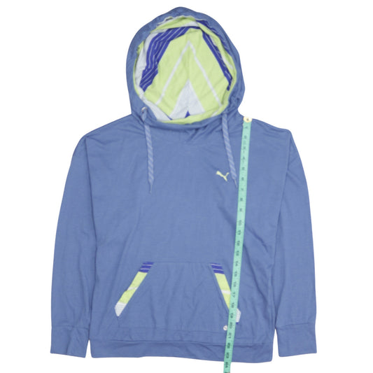 Puma Women Blue Pullover Hoodie UK 14 Leisure Sportswear