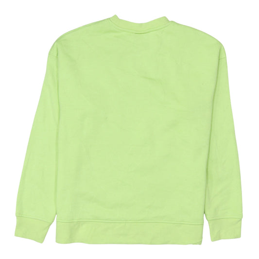 Back view of Pixar Monsters University Green unisex sweatshirt, size S