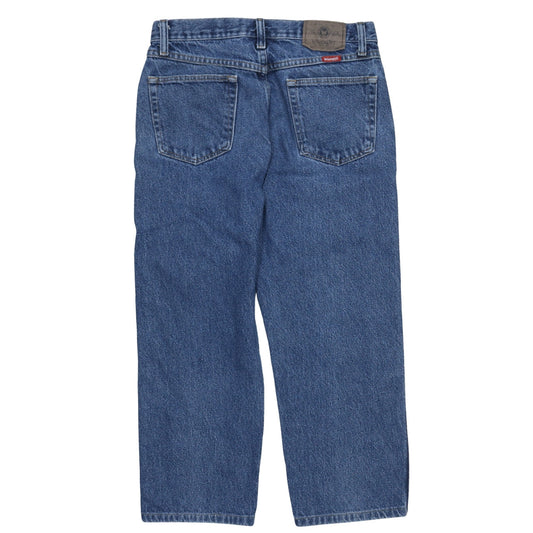 Wrangler Men's Blue Classic Straight Fit Denim Jeans 31x32