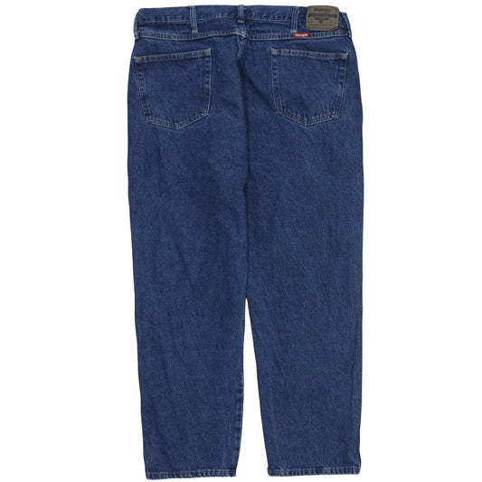 Wrangler Men's Blue 42x30 Regular Fit Straight Denim Jeans