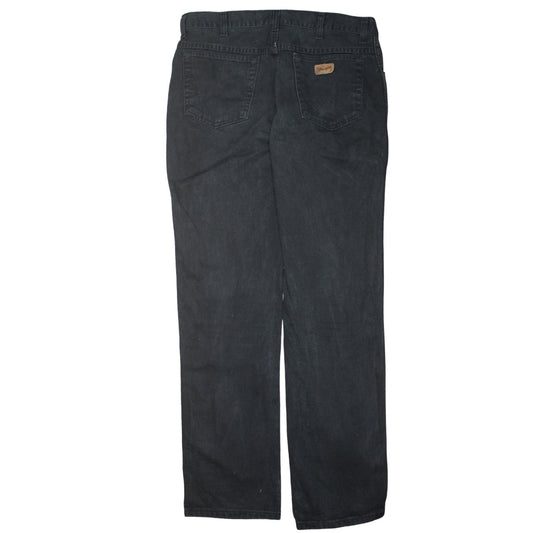 Wrangler Men's Black 36x34 Texas Straight Fit Denim Jeans