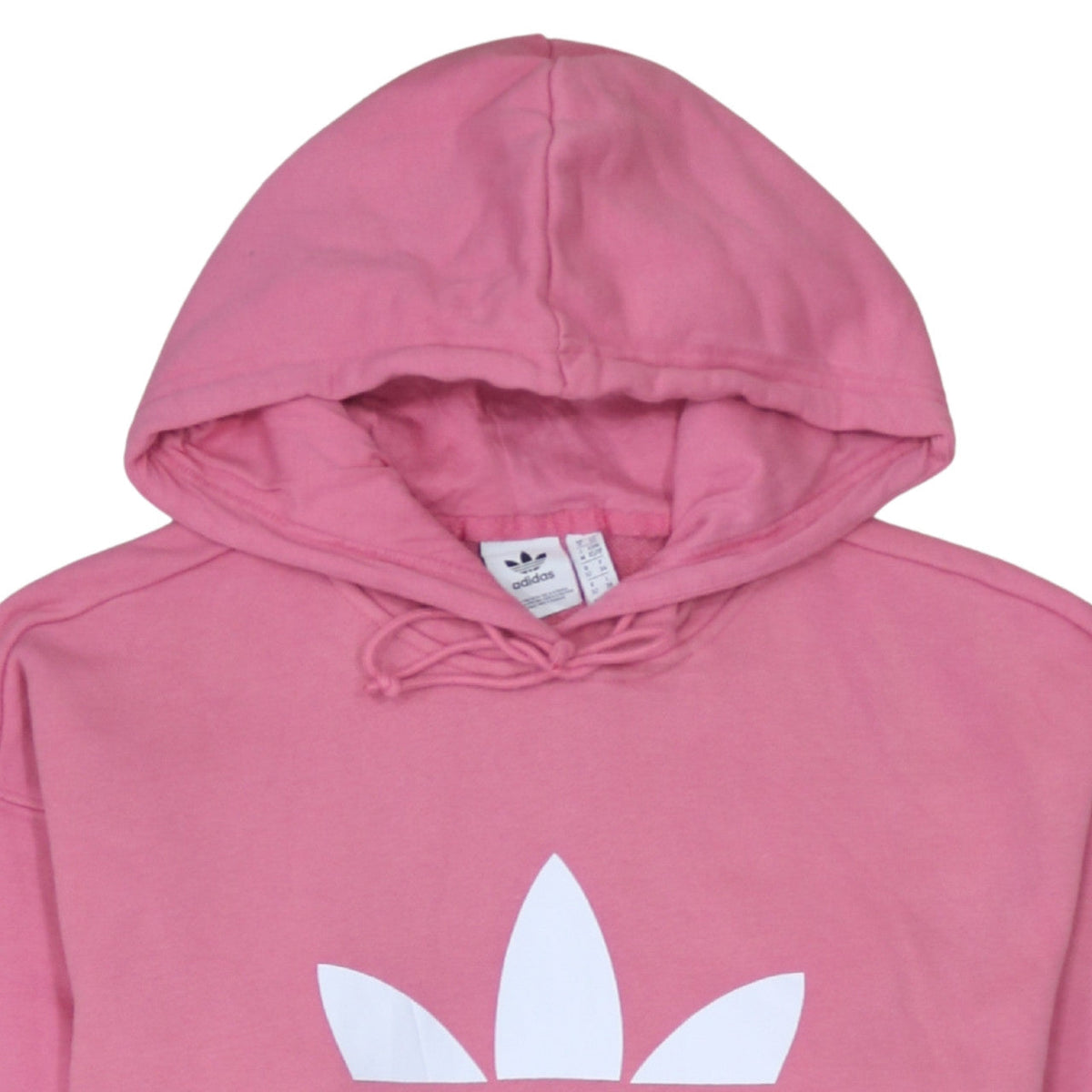Additional view of Adidas women’s pink pullover hoodie xs graphic logo cotton casual