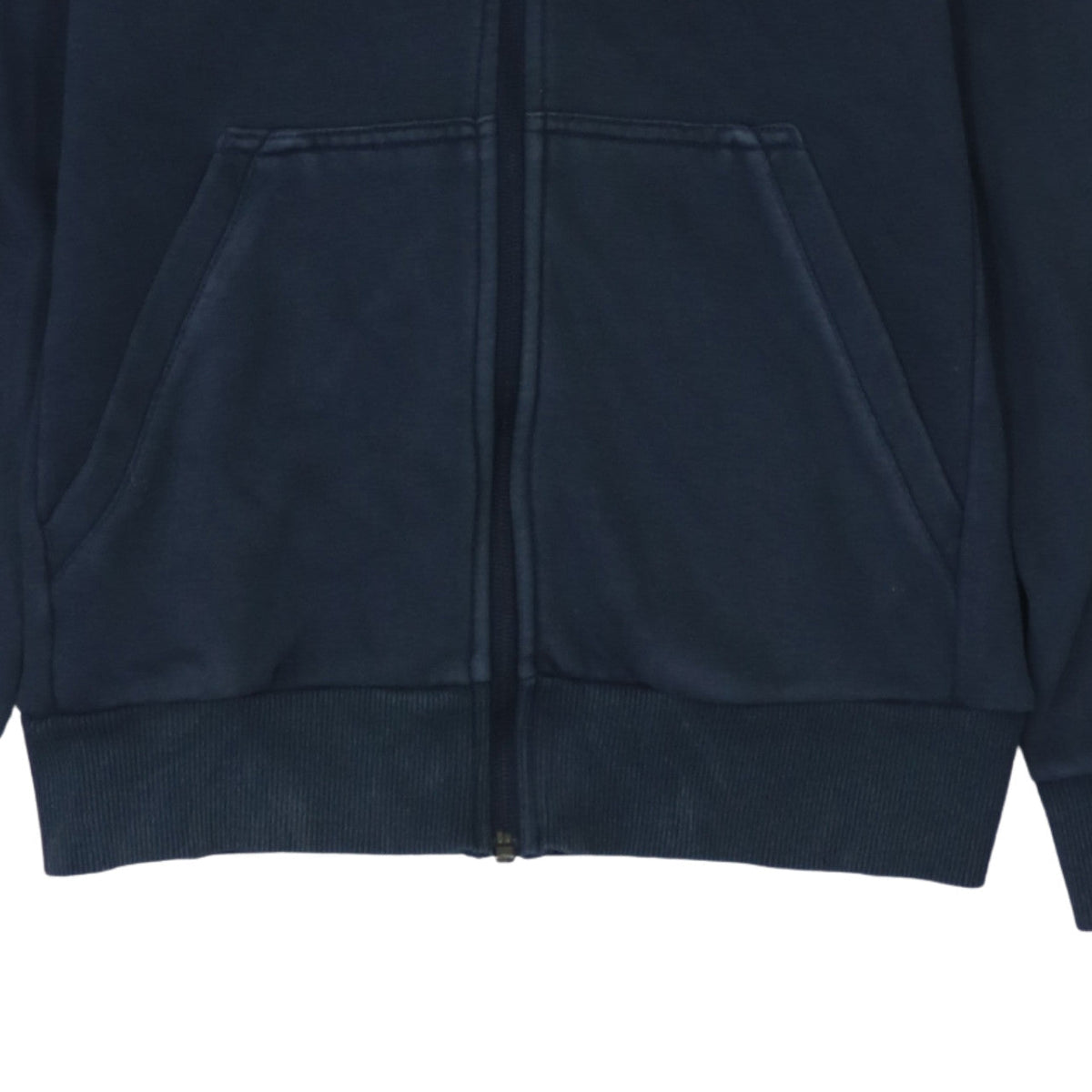 Additional view of Adidas boys’ navy blue full zip hoodie, size 13-14, years l sportswear