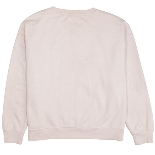 Disney Women’s Beige Minnie Mouse Pullover Sweatshirt Size L 14/16