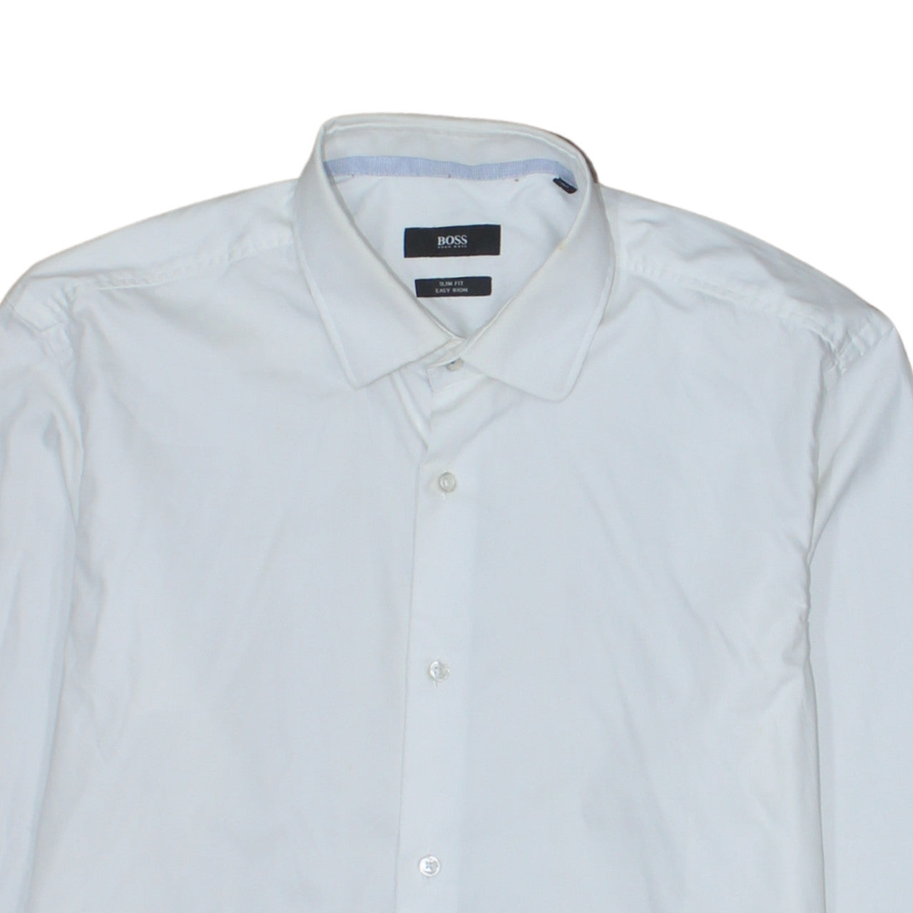 Hugo Boss Men's White Slim Fit Easy Iron Long Sleeve Shirt 16