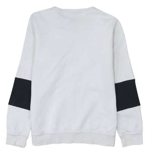 Nike Men's White Crew Neck Pullover Sweatshirt M Sports Fleece