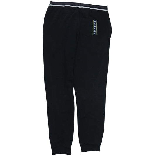 Kappa Mens Black Jogger Trousers Size L Leeds United Football Sportswear