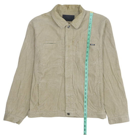 Denim Co Men's Beige Corduroy Jacket L Casual Classic