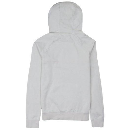 Nike Womens Beige XS Pullover Hoodie Cotton Blend Logo Sweatshirt