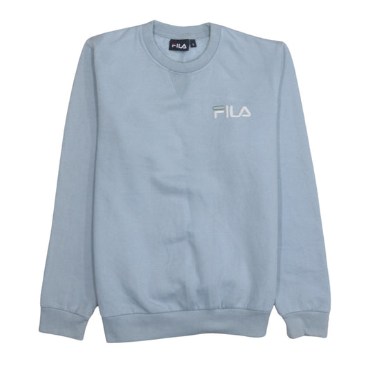 Additional front view of Fila Women's Blue Crew Neck Pullover Sweatshirt, size S