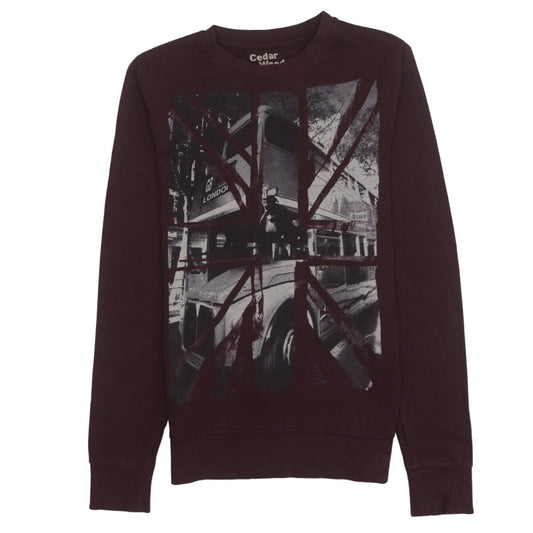 Cedarwood State Men's Brown XS London Graphic Print Sweatshirt