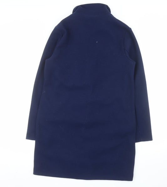Additional front view of St. Bernard for Dunnes Stores Navy Women's Coat Small Classic Longline