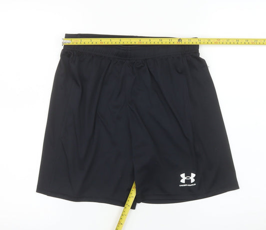 Under Armour Men's Black M Athletic Shorts 100% Polyester Quick Dry