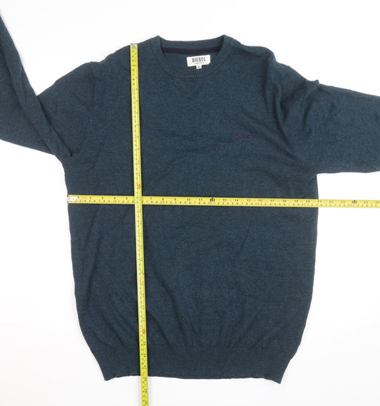Diesel Men's Blue XL Crew Neck Pullover Jumper