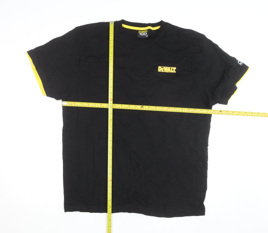 DeWalt Men's Black XL 100 Years Logo Crew Neck Cotton T-Shirt