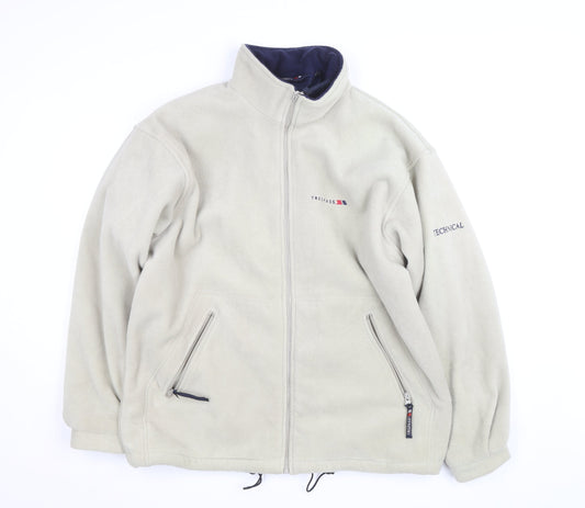 Trespass Men's Beige Fleece Technical Full Zip Jacket Size L