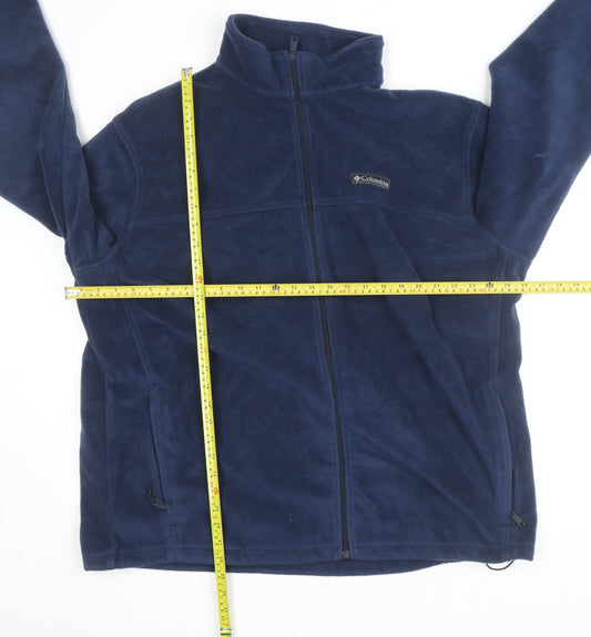 Columbia Men's Blue 2XL Fleece Full Zip Basic Jacket