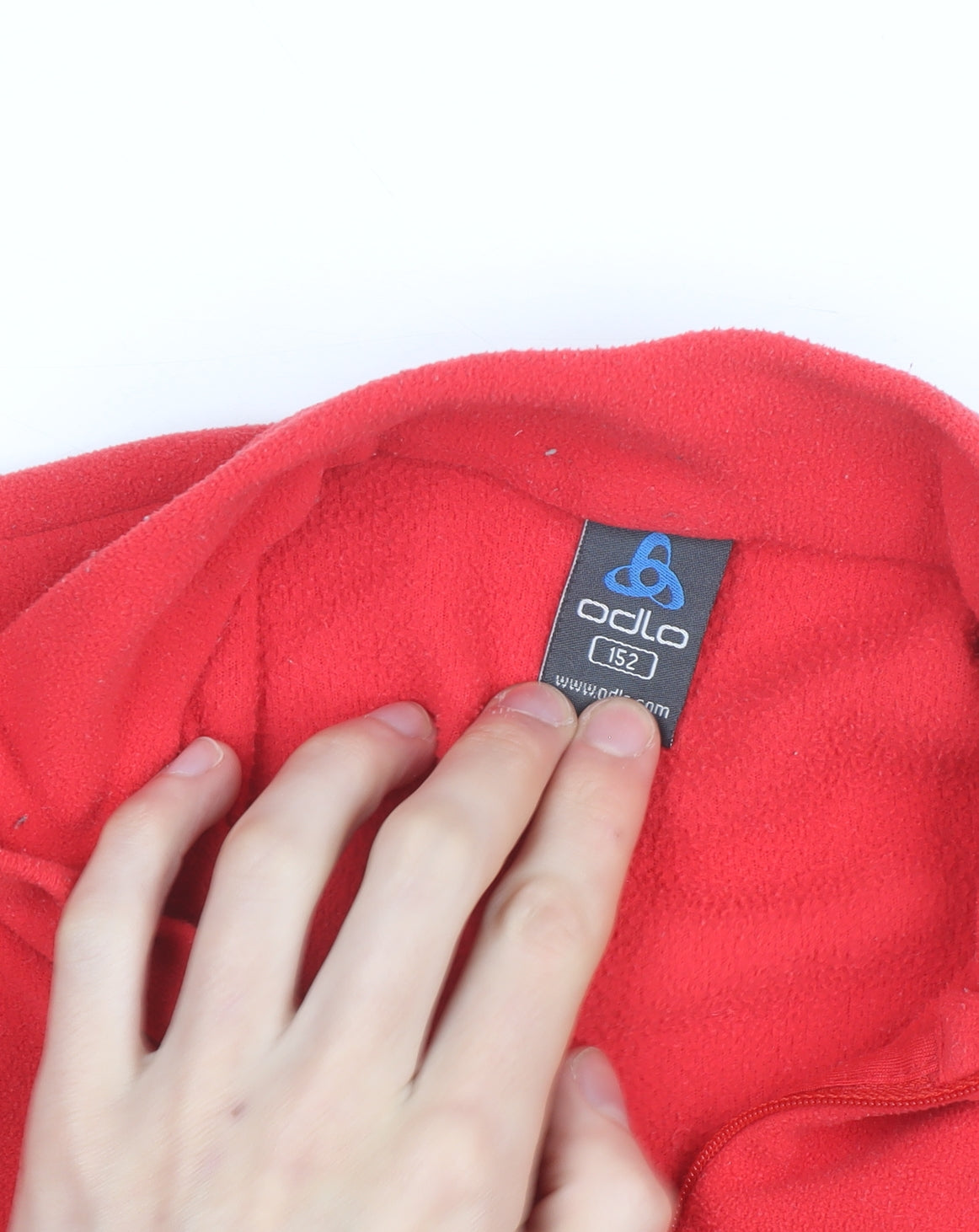 Additional view of Odlo Red Fleece 1/2 Zip Activewear Jacket women’s 12 teen