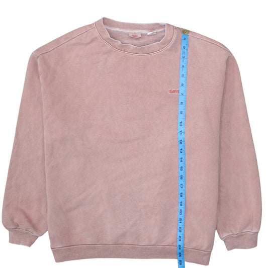 Levi's Women's Pink Crew Neck Pullover Sweatshirt Size S
