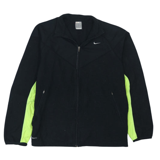 Nike Men's Black Fit Therma Full Zip Fleece Jacket Size M
