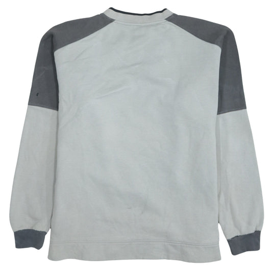 Fila Men’s Grey V-Neck Pullover Sweatshirt XL Classic Sports