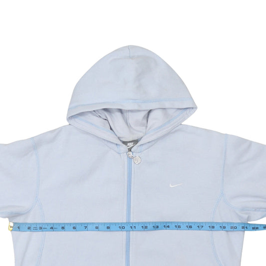 Nike Girls Blue Full Zip Hoodie XL 13-15 Years Hooded Sweatshirt Fleece