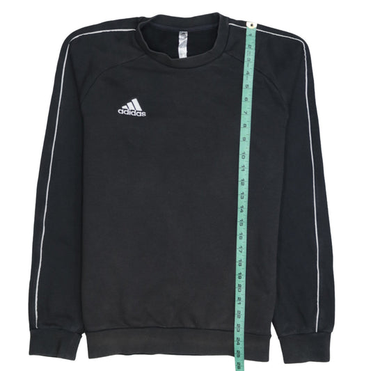 adidas Men's Black Small Pullover Crew Neck Sweatshirt
