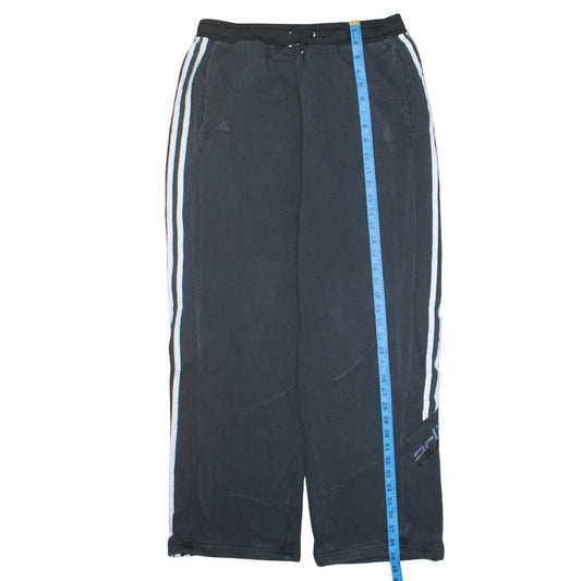 Adidas Men's Black M Track Pants Fleece Straight Leg Joggers