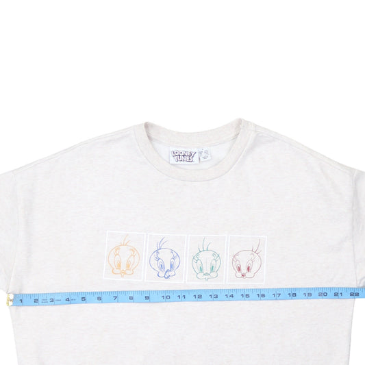 Primark Looney Tunes Tweety Beige Women's Small Pullover Sweatshirt