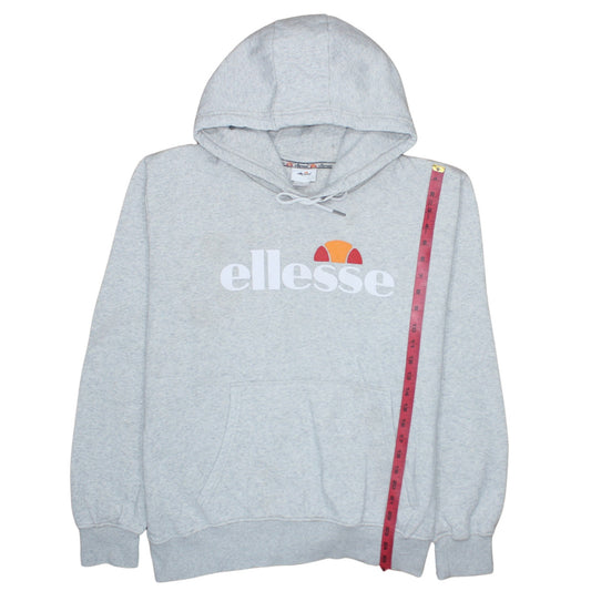 Ellesse Mens Grey 2XL Pullover Hoodie Fleece Logo Sweatshirt