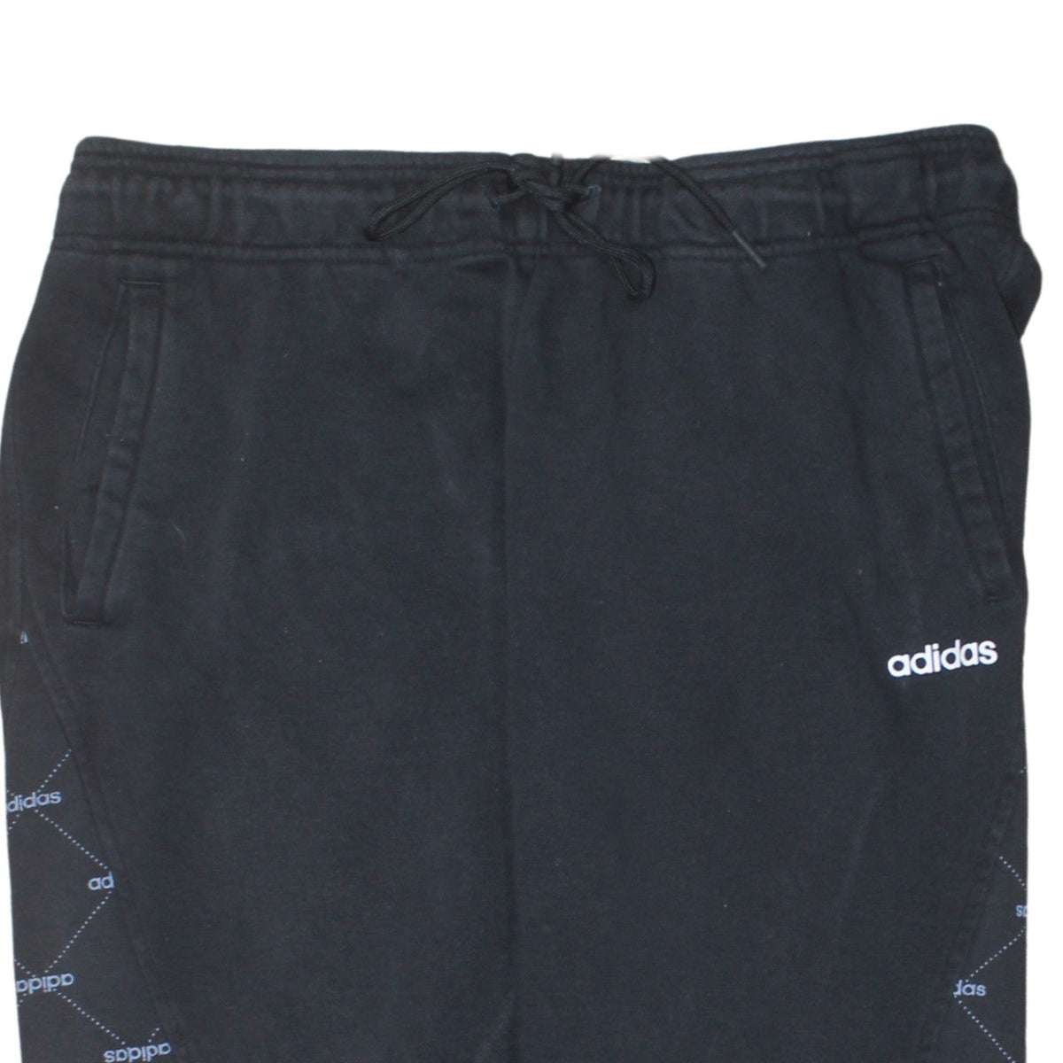 Additional view of Adidas women’s black jogger sweatpants l elastic waist drawstring pockets