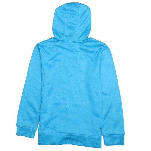Puma Teens Blue Pullover Hoodie Sweatshirt L 14-16 Logo Print