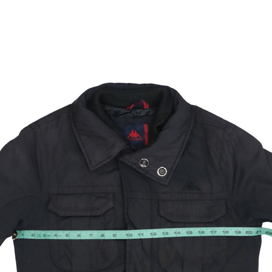 Robe Di Kappa Men's Black Medium Military Jacket Nylon Cotton