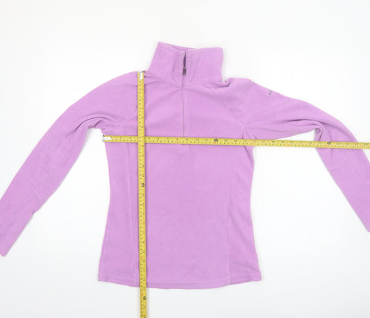 Columbia Women's Purple XS 1/2 Zip Fleece Pullover Sweatshirt