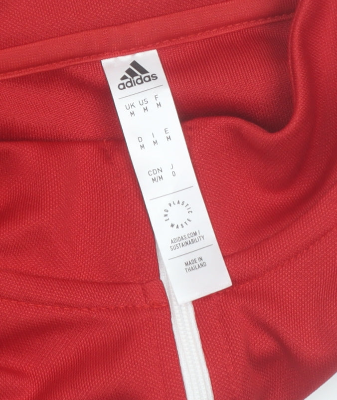 Additional view of Adidas Men’s Red 1/4 Zip High Neck Sports Sweatshirt, size M