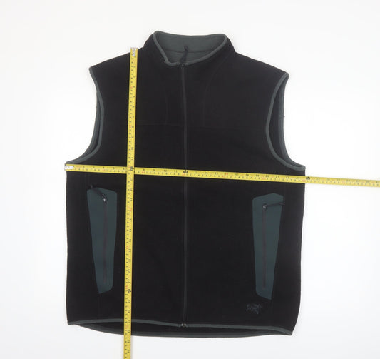Arc'teryx Mens Black XL Fleece Waistcoat with Zipped Pockets