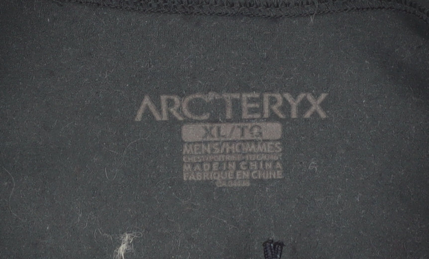Arc'teryx Mens Black XL Fleece Waistcoat with Zipped Pockets