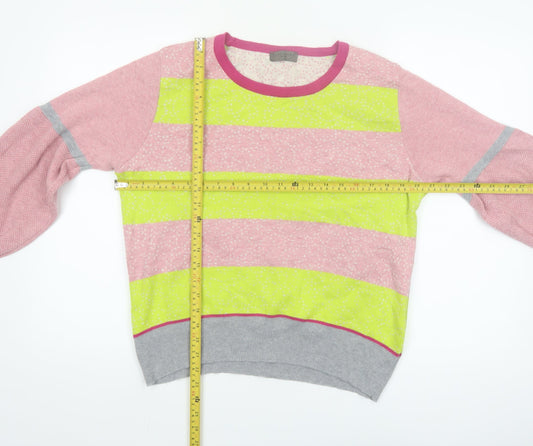 Lundgaard Women’s Multicoloured Striped Cotton Pullover Jumper L