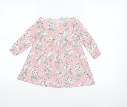Disney Baby Girls Pink Marie Aristocats A-Line Dress 24 Months
