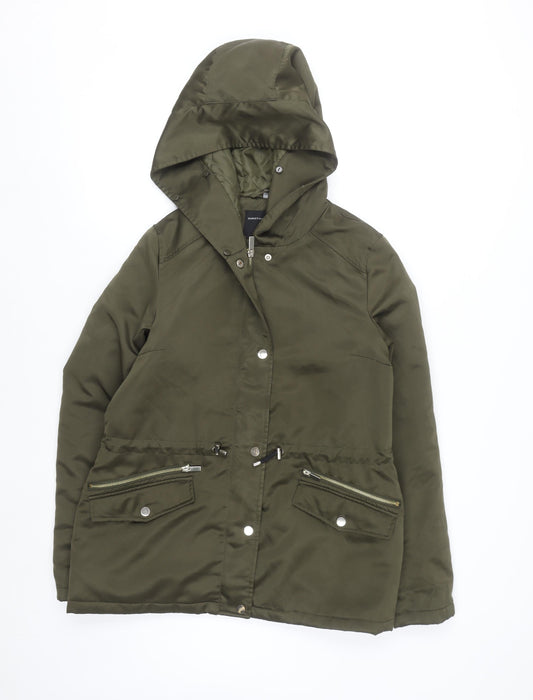 Dorothy Perkins Women’s Green Hooded Parka Jacket Size 10