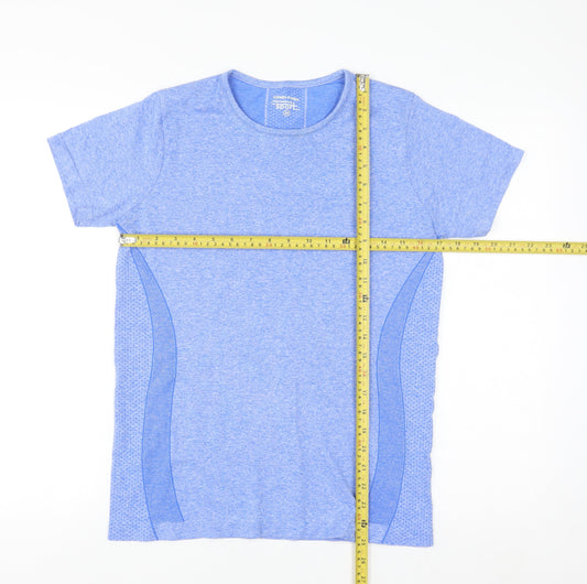 Dunnes Stores Women Blue Short Sleeve Active T-Shirt Size M