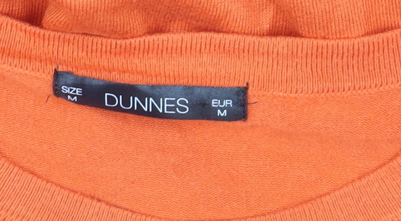 Additional view of Dunnes women’s orange short sleeve crew neck knit jumper m