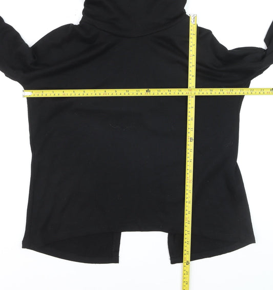 Mystify Womens Black Roll Neck Long Sleeve Pullover Jumper M