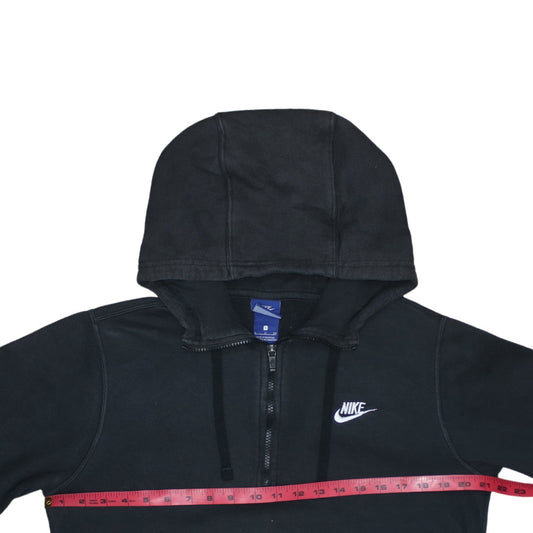 Nike Mens Black S 1/2 Zip Regular Fit Hooded Sweatshirt