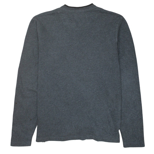 Timberland Men's Grey Cotton V-Neck Pullover Jumper Size L