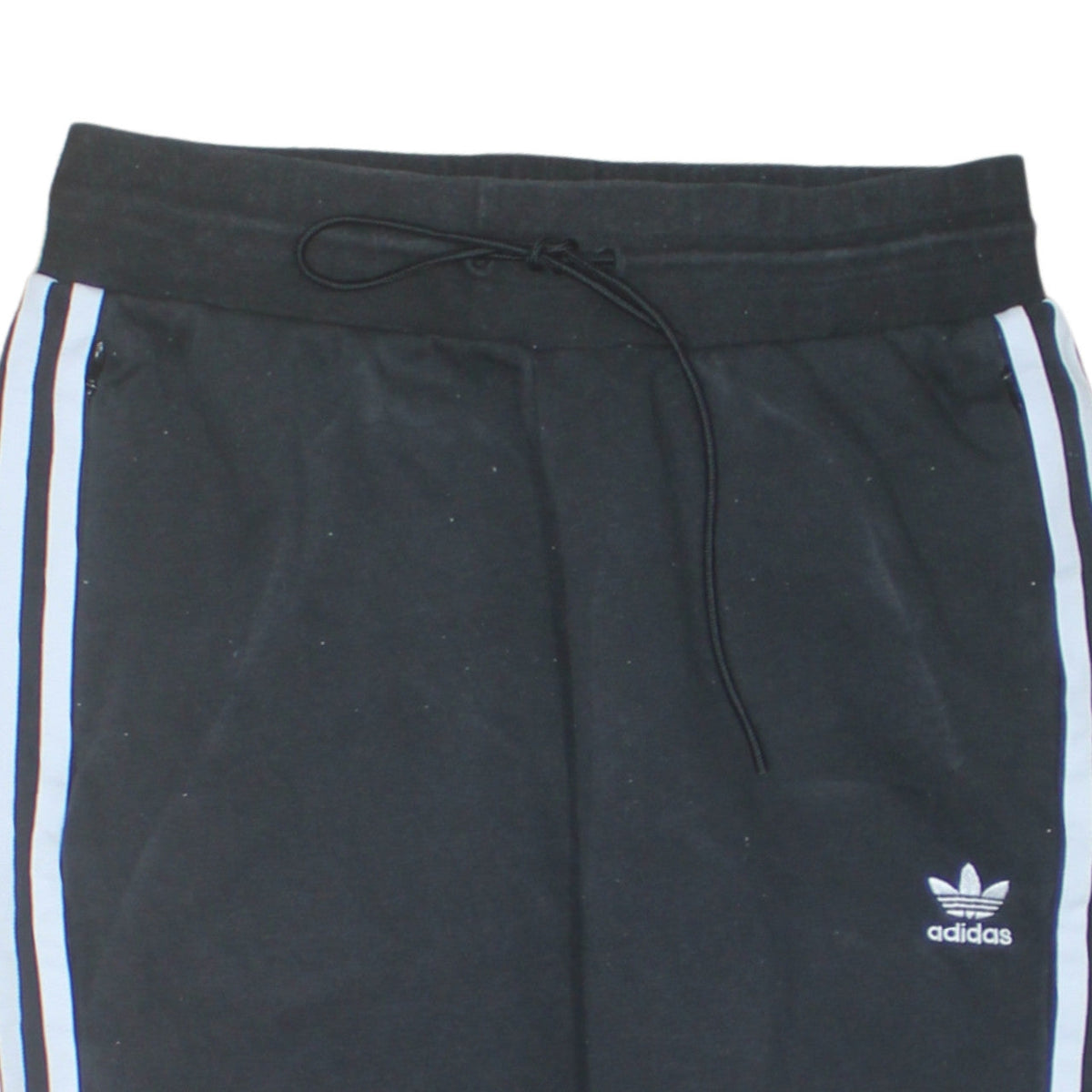 Additional view of Adidas Women's Black Jogger Trousers UK 12 Elastic Waist Stripe Logo