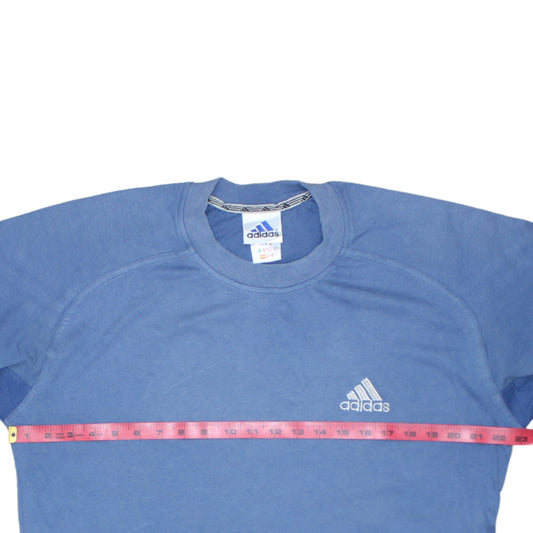 Adidas Men's Blue Short Sleeve Crew Neck Sports T-Shirt Size L