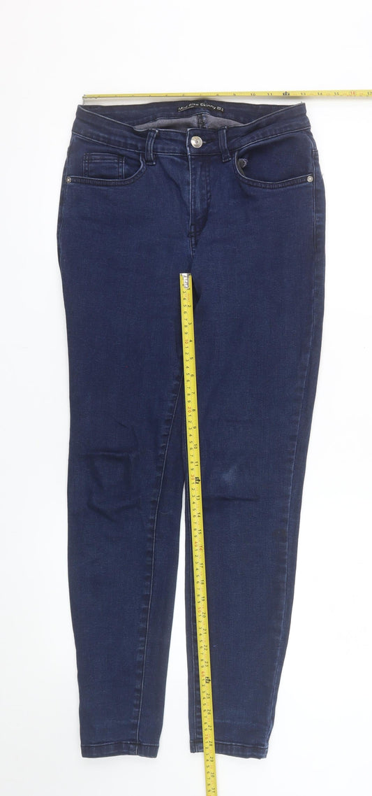 Dunnes Stores Women's Blue Mid Rise Skinny Jeans Size 10