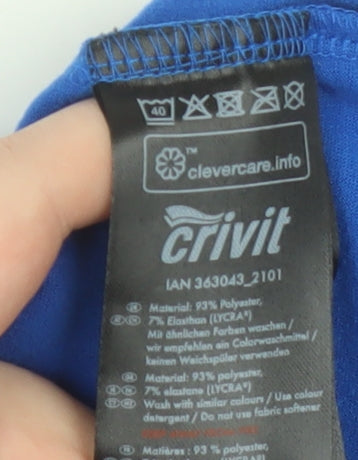 Additional view of Crivit boys’ blue 1/4 zip sports pullover sweatshirt 11-12 years